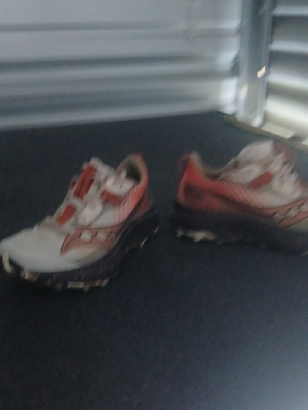Women’s Athletic Running Shoes in Orange and White